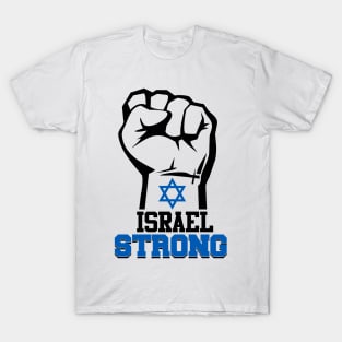 Israel Strong Hand up Israeli star flag T-Shirt